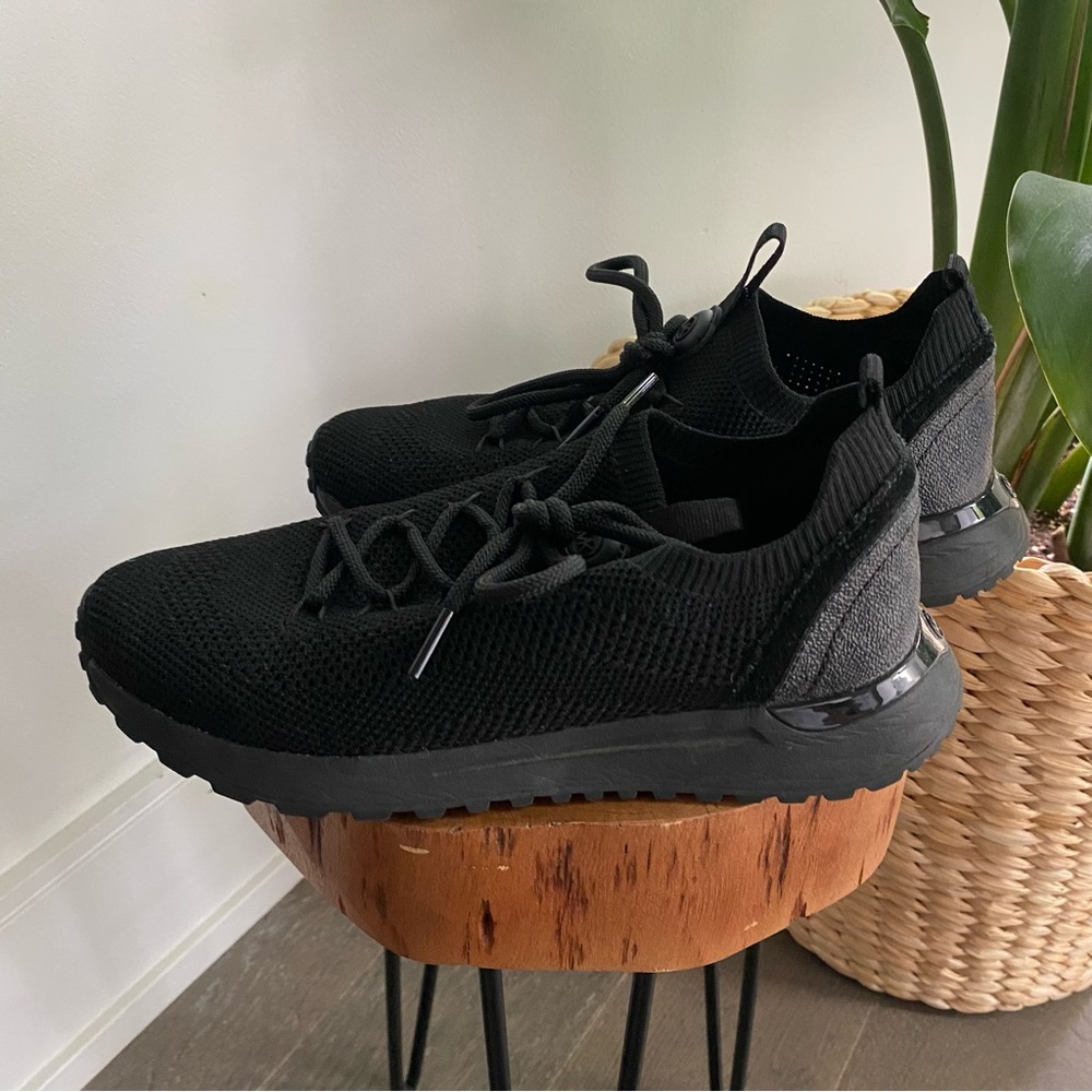 MK Black Knit Sneakers